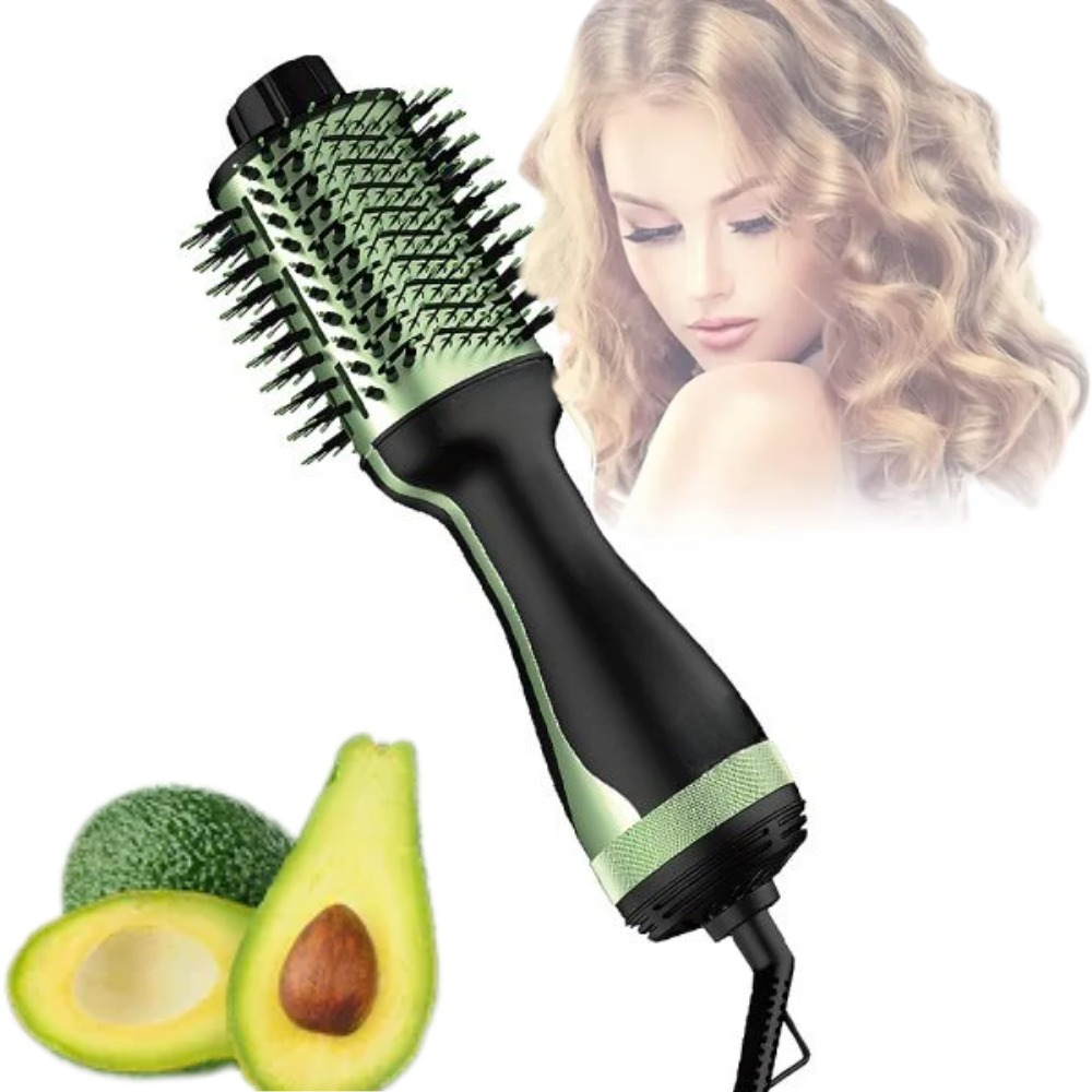 Cepillo Secador Para Cabello Aguacate 3D